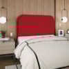 Cabeceira Casal 140 cm Com Frame Alana Suede Vermelho Artte