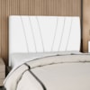 Cabeceira Casal 140 cm Com Frame Belgica Suede Branco Artte