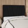Cabeceira Casal 140 cm Com Frame Belgica Suede Preto Artte
