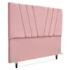 Cabeceira Casal 140 cm Com Frame Belgica Suede Rosa Artte