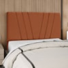 Cabeceira Casal 140 cm Com Frame Belgica Suede Terracota Artte