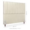 Cabeceira Casal 140 cm Com Frame Carla Corino Bege Artte