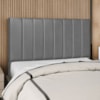 Cabeceira Casal 140 cm Com Frame Carla Corino Cinza Artte