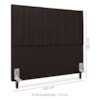 Cabeceira Casal 140 cm Com Frame Carla Corino Marrom Artte