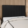 Cabeceira Casal 140 cm Com Frame Carla Corino Preto Artte
