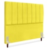 Cabeceira Casal 140 cm Com Frame Carla Suede Amarelo Artte