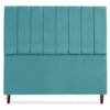 Cabeceira Casal 140 cm Com Frame Carla Suede Azul Turquesa Artte