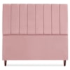 Cabeceira Casal 140 cm Com Frame Carla Suede Rosa Artte