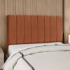 Cabeceira Casal 140 cm Com Frame Carla Suede Terracota Artte