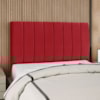 Cabeceira Casal 140 cm Com Frame Carla Suede Vermelho Artte