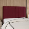 Cabeceira Casal 140 cm Com Frame Carla Suede Vinho Artte