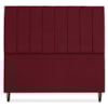 Cabeceira Casal 140 cm Com Frame Carla Suede Vinho Artte
