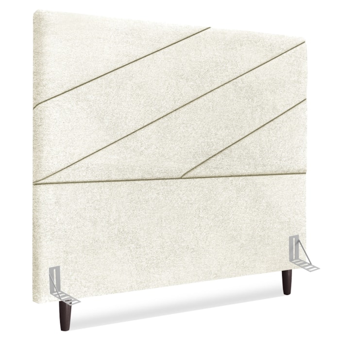 Cabeceira Casal 140 cm Com Frame Cristal Boucle Bege Artte