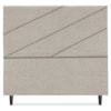 Cabeceira Casal 140 cm Com Frame Cristal Boucle Bege Escuro Artte