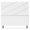 Cabeceira Casal 140 cm Com Frame Cristal Corino Branco Artte