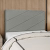 Cabeceira Casal 140 cm Com Frame Cristal Linho Cinza Escuro Artte