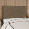 Cabeceira Casal 140 cm Com Frame Cristal Linho Marrom Artte
