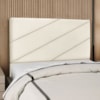 Cabeceira Casal 140 cm Com Frame Cristal Suede Bege Artte