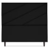 Cabeceira Casal 140 cm Com Frame Cristal Suede Preto Artte