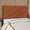 Cabeceira Casal 140 cm Com Frame Cristal Suede Terracota Artte