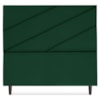 Cabeceira Casal 140 cm Com Frame Cristal Suede Verde Artte