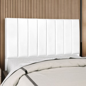 Cabeceira Casal 140 cm Com Frame Dalia Corino Branco Artte