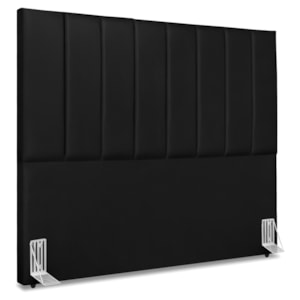 Cabeceira Casal 140 cm Com Frame Dalia Corino Preto Artte