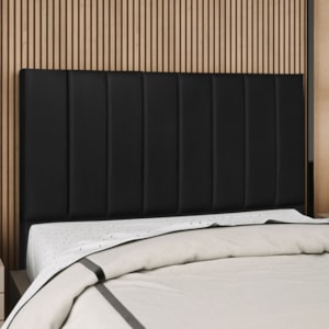 Cabeceira Casal 140 cm Com Frame Dalia Corino Preto Artte