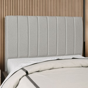 Cabeceira Casal 140 cm Com Frame Dalia Linho Cinza Artte