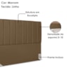 Cabeceira Casal 140 cm Com Frame Dalia Linho Marrom Artte