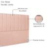 Cabeceira Casal 140 cm Com Frame Dalia Linho Rose Artte