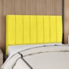 Cabeceira Casal 140 cm Com Frame Dalia Suede Amarelo Artte