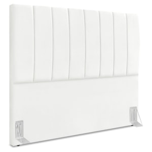 Cabeceira Casal 140 cm Com Frame Dalia Suede Branco Artte
