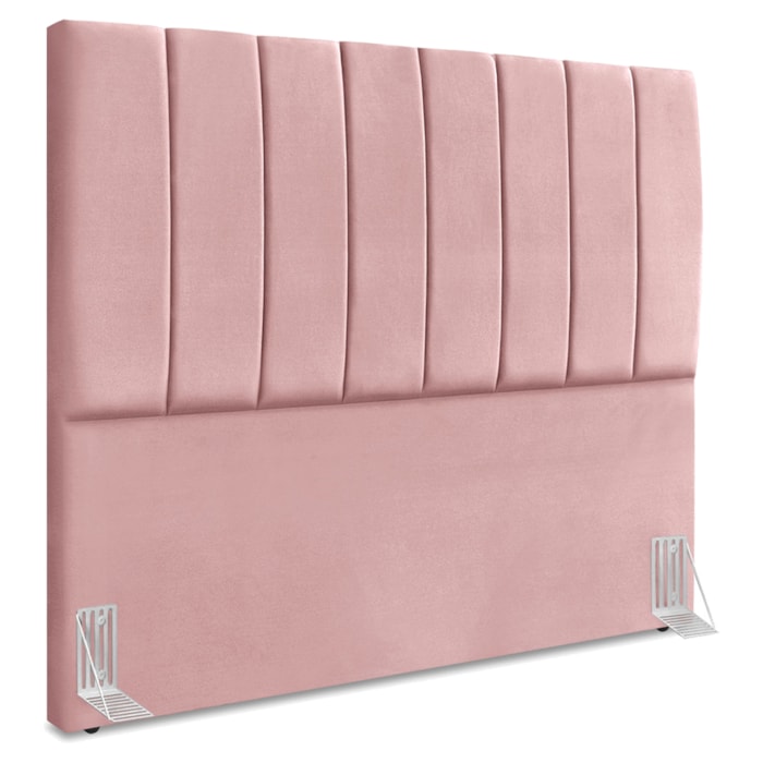 Cabeceira Casal 140 cm Com Frame Dalia Suede Rosa Artte