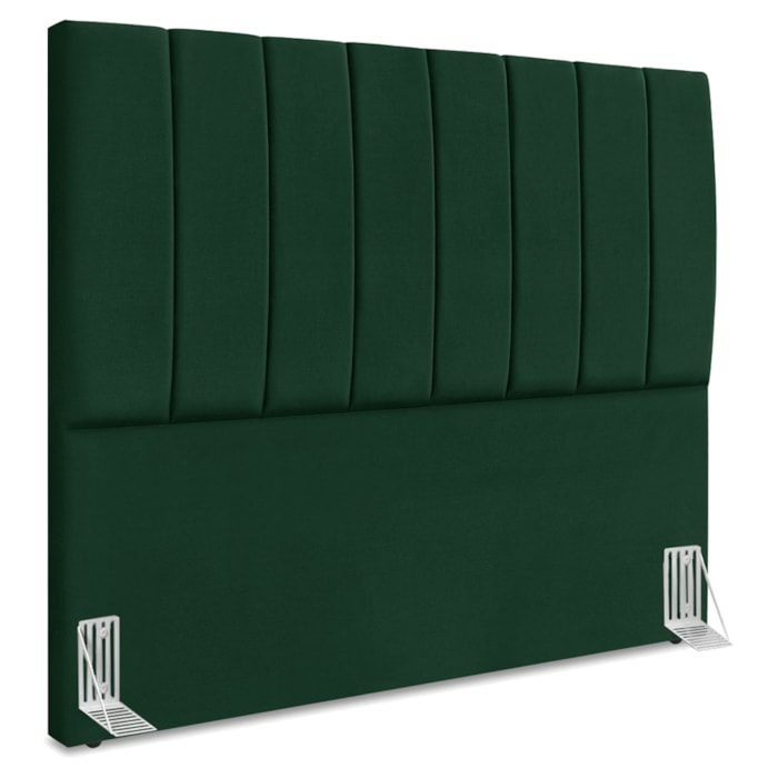 Cabeceira Casal 140 cm Com Frame Dalia Suede Verde Artte