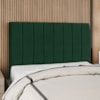 Cabeceira Casal 140 cm Com Frame Dalia Suede Verde Artte