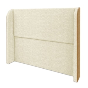 Cabeceira Casal 140 cm Com Frame Imperial Boucle Creme Corino Whisky IMPO