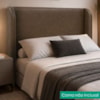 Cabeceira Casal 140 cm Com Frame Imperial Corino Canela IMPO