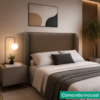 Cabeceira Casal 140 cm Com Frame Imperial Corino Canela IMPO