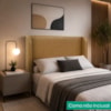 Cabeceira Casal 140 cm Com Frame Imperial Corino Whisky IMPO