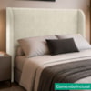 Cabeceira Casal 140 cm Com Frame Imperial Linho Bege IMPO