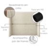 Cabeceira Casal 140 cm Com Frame Imperial Linho Bege IMPO