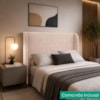 Cabeceira Casal 140 cm Com Frame Imperial Linho Rose IMPO