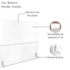 Cabeceira Casal 140 cm Com Frame Luna Corino Branco Artte
