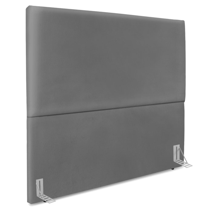 Cabeceira Casal 140 cm Com Frame Luna Corino Cinza Artte