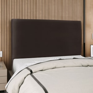 Cabeceira Casal 140 cm Com Frame Luna Corino Marrom Artte