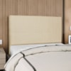 Cabeceira Casal 140 cm Com Frame Luna Linho Bege Artte