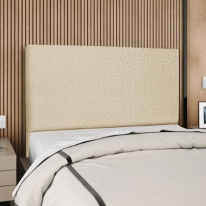 Cabeceira Casal 140 cm Com Frame Luna Linho Bege Artte