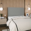 Cabeceira Casal 140 cm Com Frame Luna Linho Cinza Escuro Artte