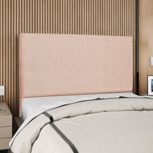 Cabeceira Casal 140 cm Com Frame Luna Linho Rose Artte